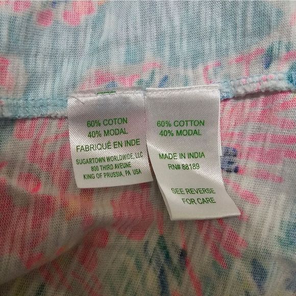 SOLD!!! LILLY PULITZER Del Lago Tunic Dress Cotton Blend Pink and Blue - Small - Picture 7 of 7